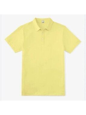 NWT Swet Tailor Men's Light Yellow All In Polo Swet Polo Size XXL